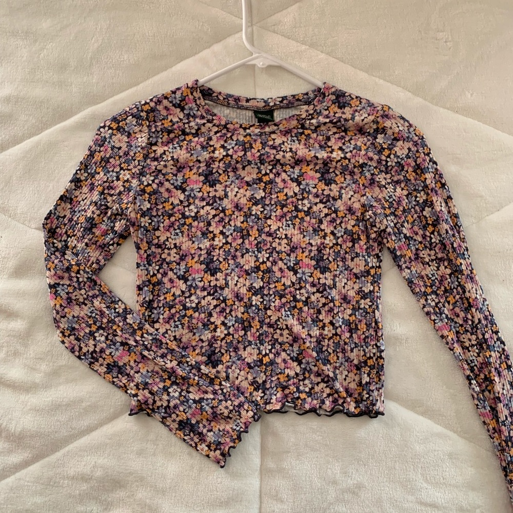 Floral long sleeve top